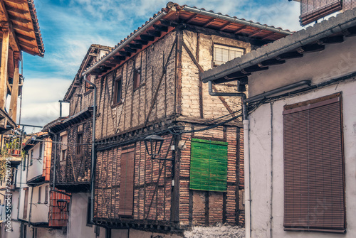 Typical buildings in the old Jewish quarter of Hervas. Extremadura. Spain. photo