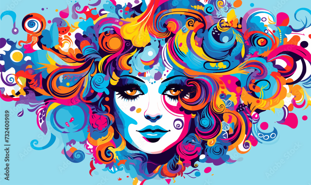 abstract woman vector illustration