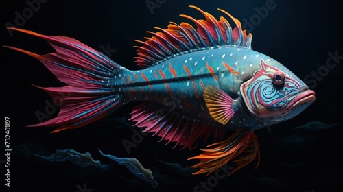 Pygoplites diacanthus fish