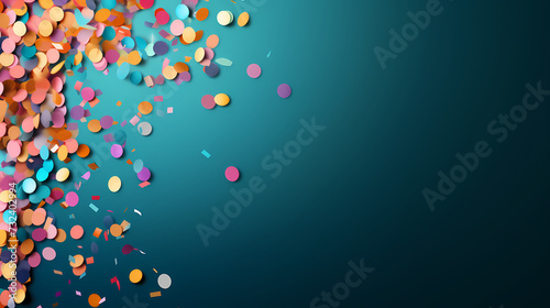 Confetti sparkles on background, holiday and birthday theme photo