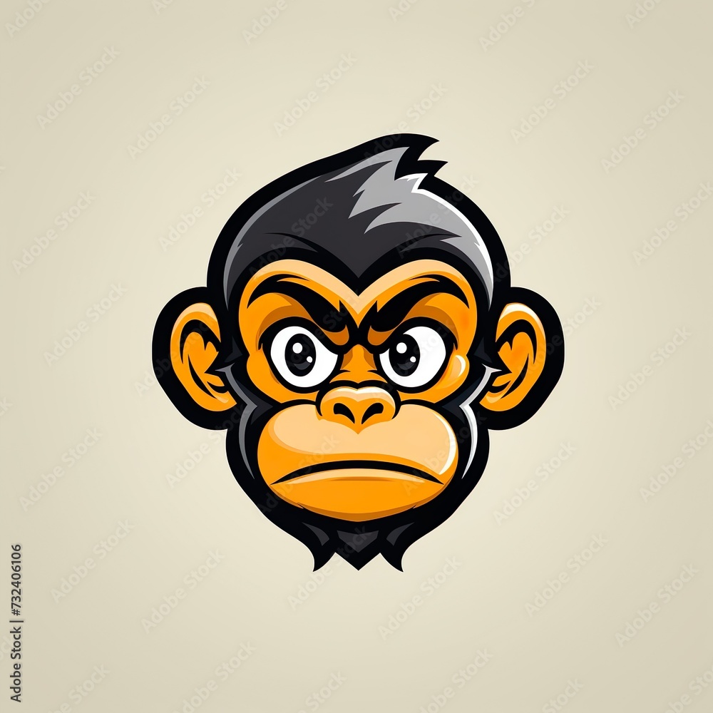 monkey logo esport and gaming vector mascot design