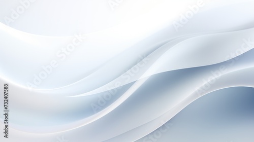 A white abstract background featuring smooth lines. Ideal for use in various design projects
