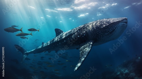 whale calf underwater © wojciechkic.com