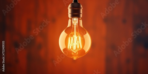 A light bulb with the word 