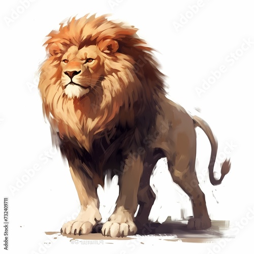 Majestic Lion Illustration