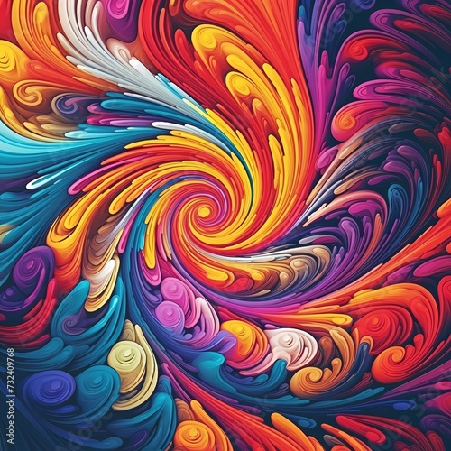 Abstract Color Swirl
