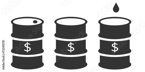 Barrel oil icon. Can oil symbol background vector ilustration.