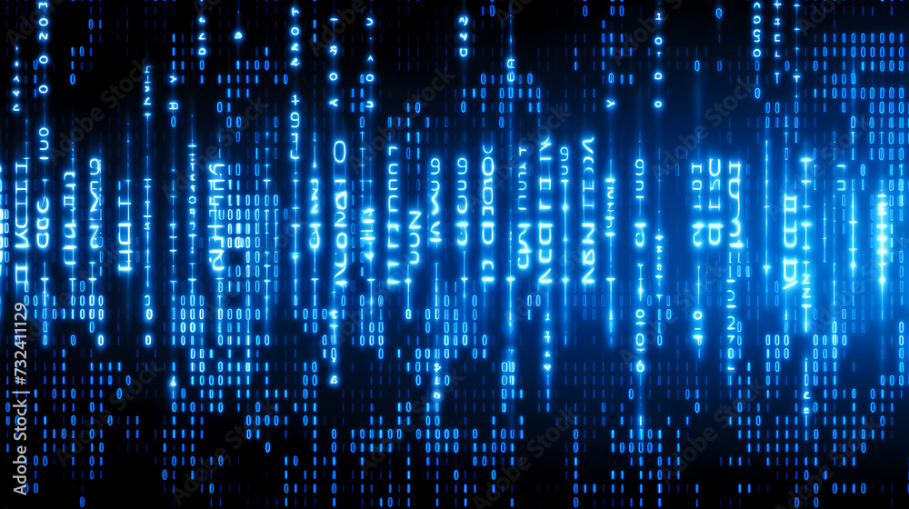 Digital technology hexagon cyber security concept, blue technology background Digital technology hexagon cyber security concept, blue technology background