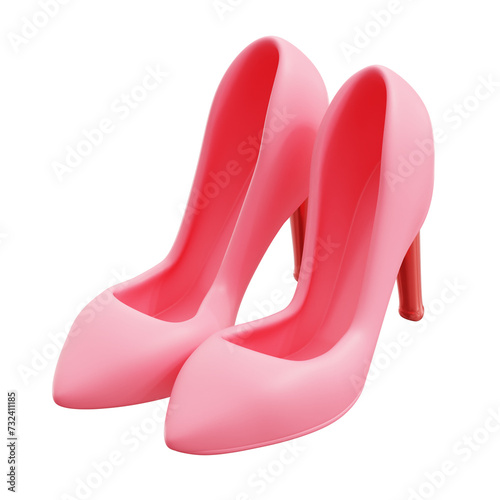 Heels 3D Illustration