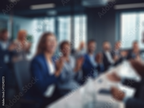 business people in a meeting blurred ,for background