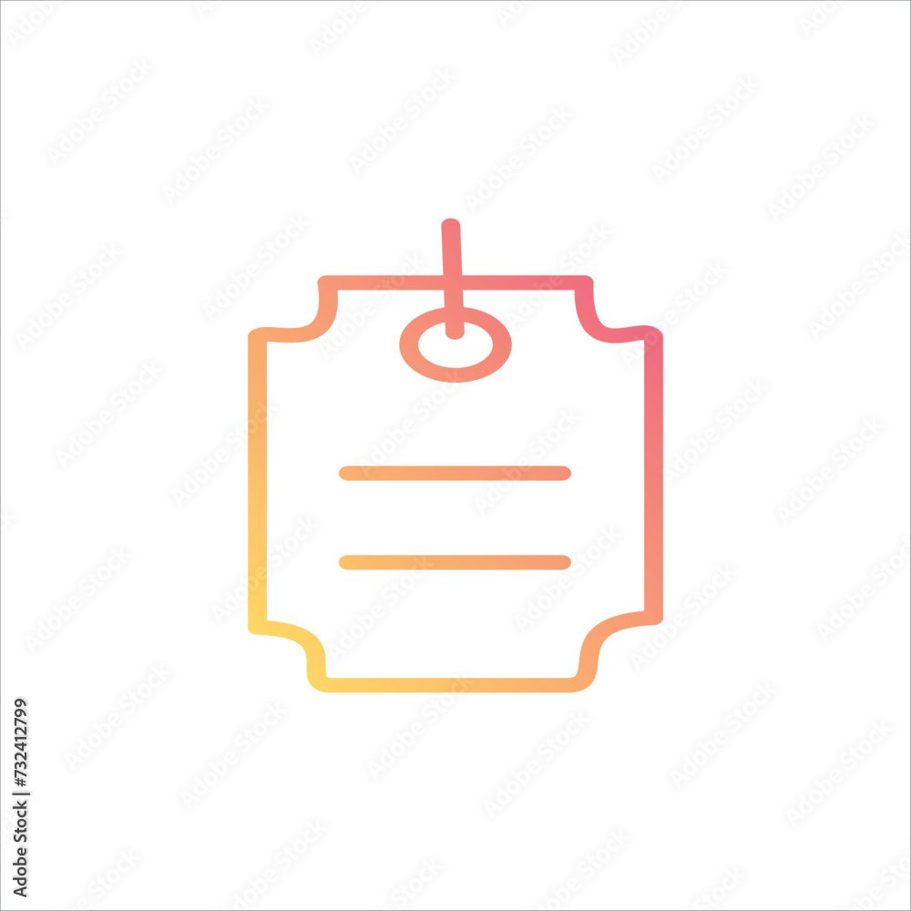 Obraz premium price tag icon vector stock illustration 