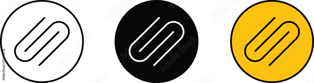 Paper clip icon in trendy lined, isolated and colored style on white background. Paper clip icon page symbol for your web site design Paper clip icon logo, app, UI. Paper clip icon. Vector illustrati Paper clip icon in trendy lined, isolated and colored style on white background. Paper clip icon page symbol for your web site design Paper clip icon logo, app, UI. Paper clip icon. Vector illustrati