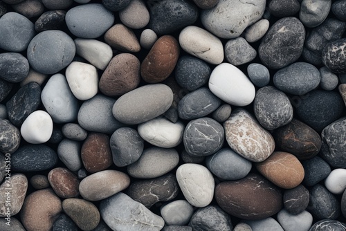A close-up view of a bunch of rocks. This image can be used to depict nature, geology, or as a background texture