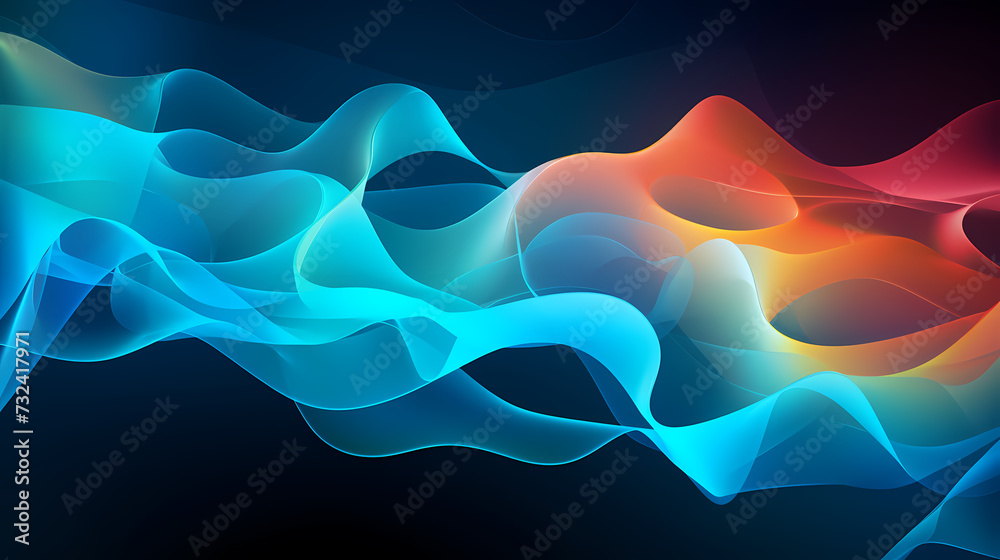Modern science background hexagon lines and points wave flow abstract background Modern science background hexagon lines and points wave flow abstract background
