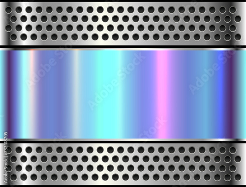 Metallic silver background ...