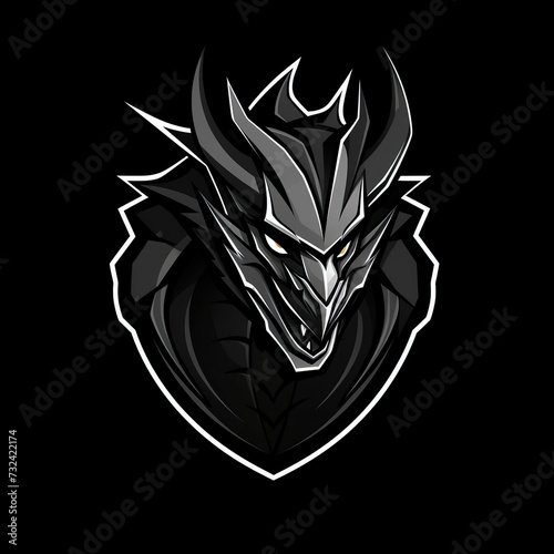 dragon logo esport and gaming vector mascot design
