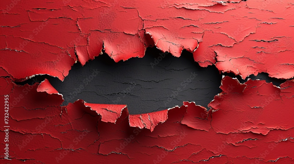 Red Paint Peeling Off Wall: A Monthly Event Trend Generative AI