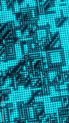 blue circuit board background 4k