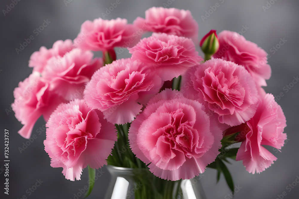 pink carnation flowers. 