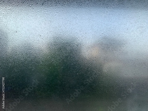 blurred water dropped on the window 