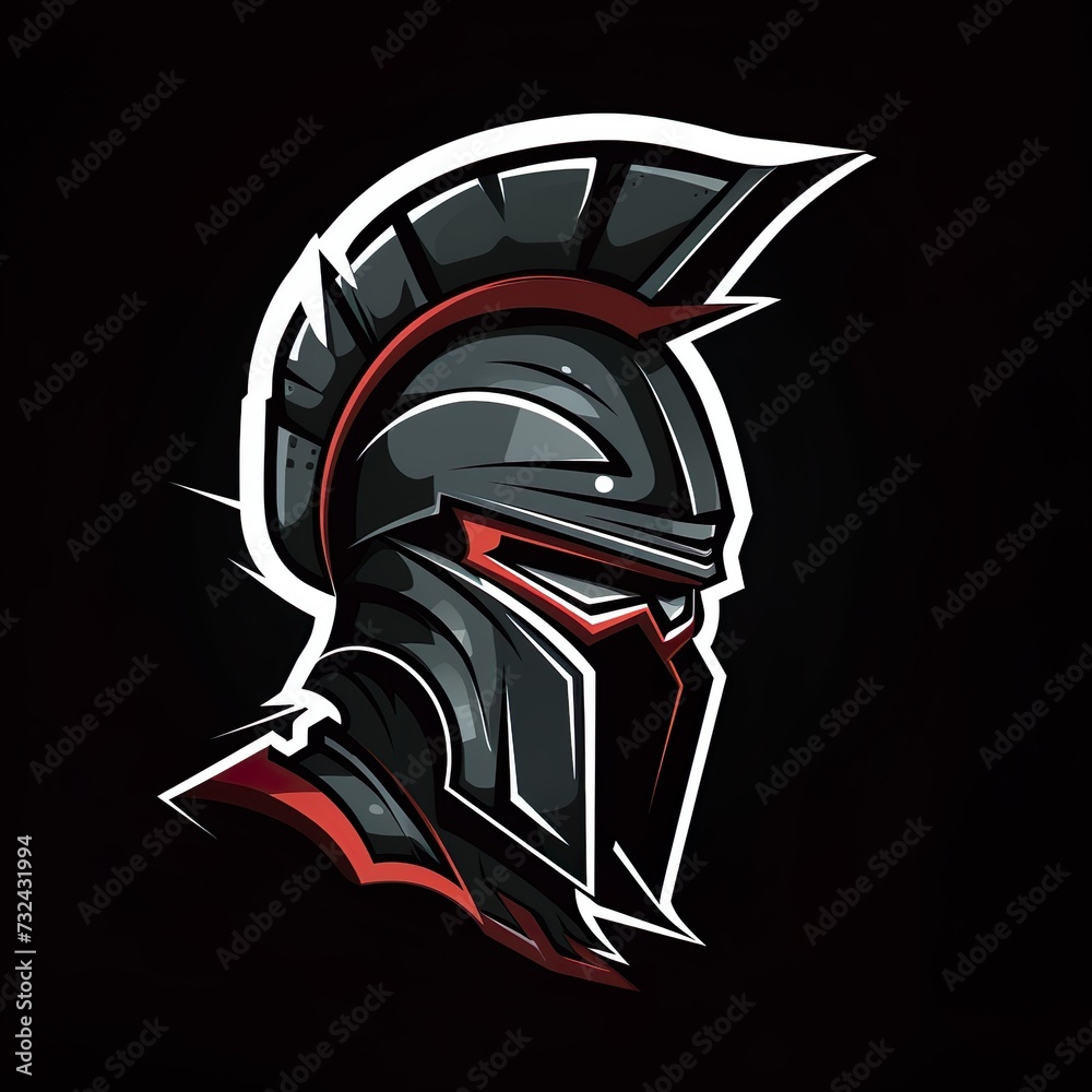 spartan logo esport and gaming vector mascot design
