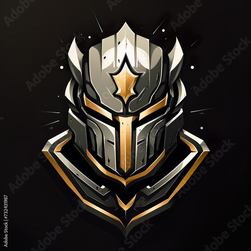 spartan logo esport and gaming vector mascot design