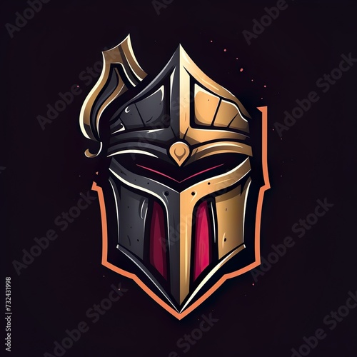 spartan logo esport and gaming vector mascot design