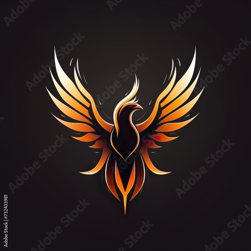 phoenix logo esport and gaming vector mascot design