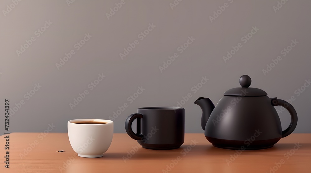 Essence of Espresso: Minimalistic Setting in Dark Tones, Sip in Stylish Serenity Essence of Espresso: Minimalistic Setting in Dark Tones, Sip in Stylish Serenity