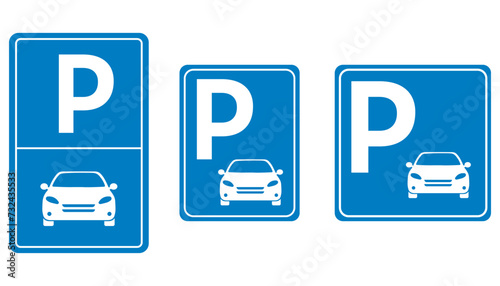 Sign parking symbol design icon vector ilustration.