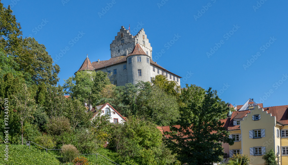 Old Castle Meersburg at Lake Constance. Baden-Wuerttemberg, Germany, Europe.