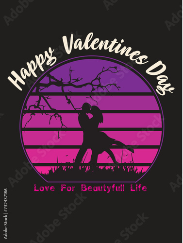 valentine circle t shirt design