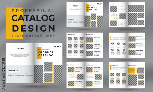 Modern product catalogue design template, Minimalist product brochure template layout
