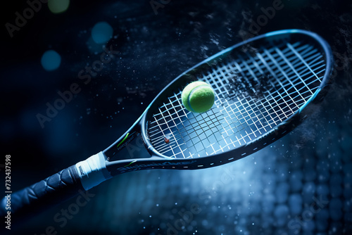 tennis racket and ball photo