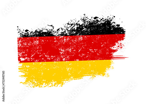 Germany flag with grunge effect - vector illustration