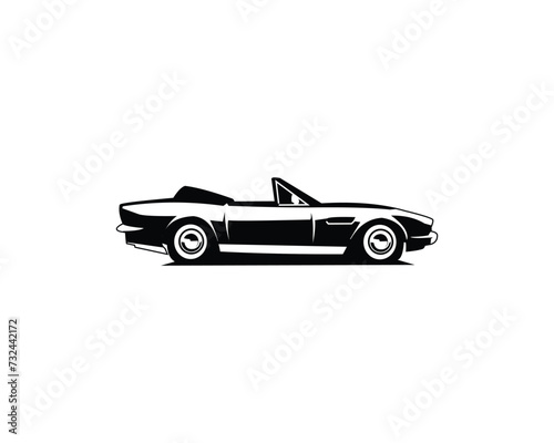 vector 1964 Aston Martin dbs isolated on white background best side view for logo  badge  emblem  icon available in 10 eps.