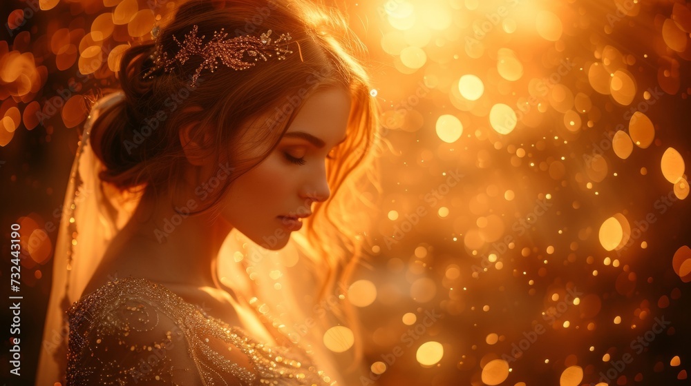 The bride's radiant skin and sparkling bun exuded elegance, complementing her chic white gown and captivating everyone on her special day. The bride's radiant skin and sparkling bun exuded elegance, complementing her chic white gown and captivating everyone on her special day.