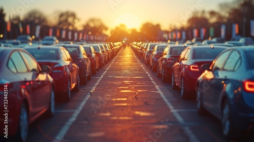Discover unbeatable deals on quality pre-owned cars - all inspected and displayed with sale signs, ready for negotiation. Find your perfect ride at our lot today! photo