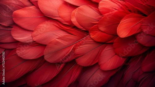 Capture the essence of opulence with a stunning red feather background, perfect for adding a touch of luxury to any concept or design.