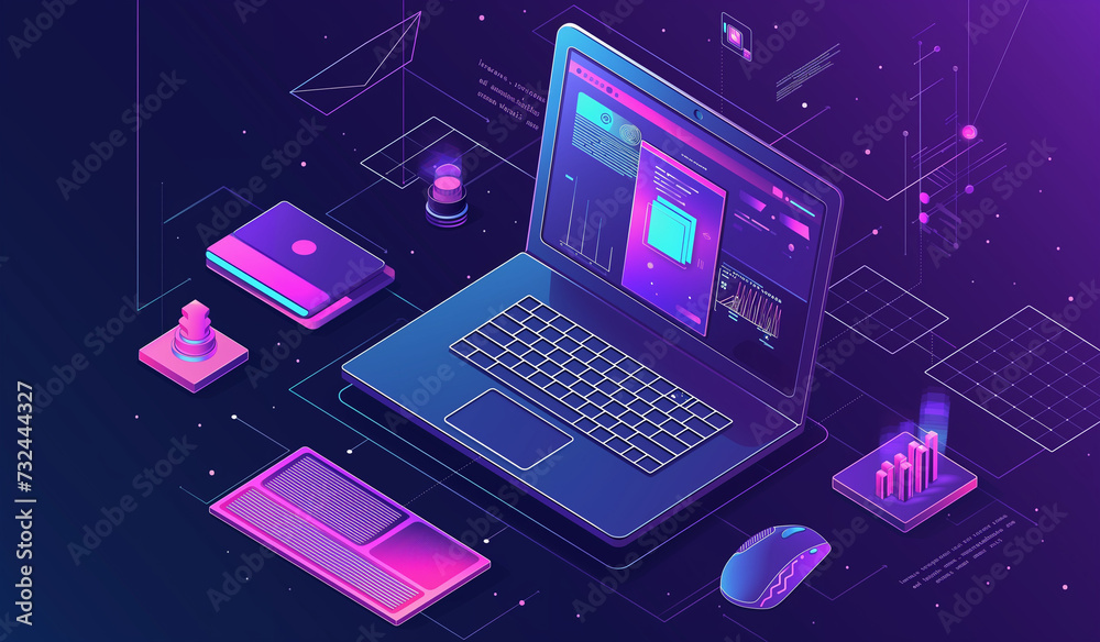 A sleek black laptop displays an image on its screen, illustrating modern technology and digital convenience in a stylish device.
A sleek black laptop displays an image on its screen, illustrating modern technology and digital convenience in a stylish device.