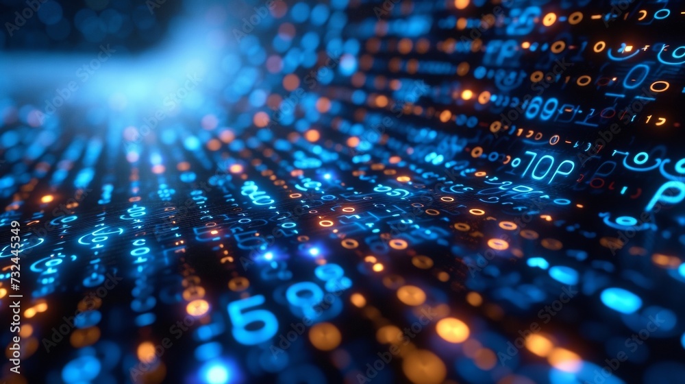 Dive into the intricate world of big data with our binary code visualisation, unlocking the secrets of programming and encryption in the digital age.