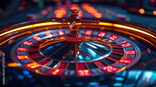 Step into the world of high stakes with this sleek roulette design that screams luxury and success, perfect for any casino or gaming brand.
