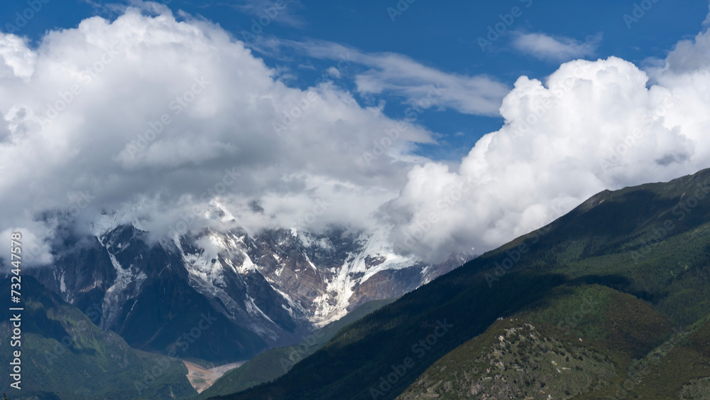 clouds over the mountains, Tibbet, China