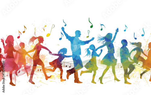 Shared Music Playlists for International Day of Families transparent background.