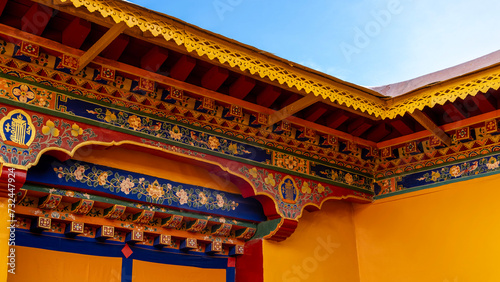 Chinese temple, Tibbet, China photo