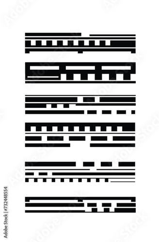 Modern Tech Design Elements Set. Technology science and computing concept vector