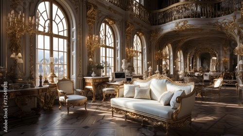 Versailles-inspired Office © Aeman