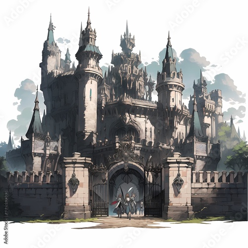 Fantasy Castle Entrance