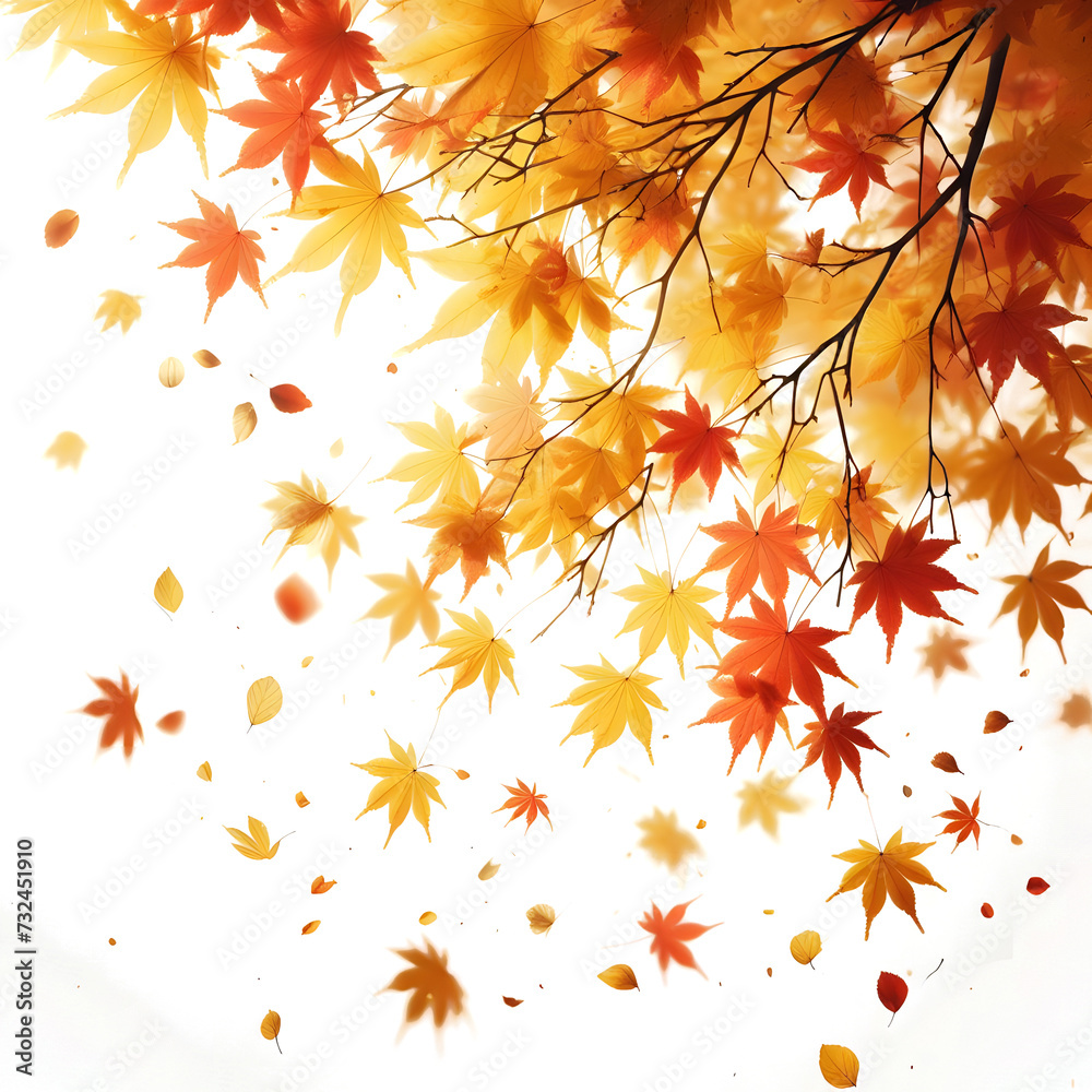 Image of maple leaves before the fall season. Background image. Transparent. Image of maple leaves before the fall season. Background image. Transparent.