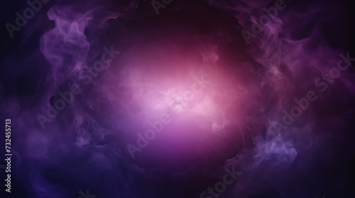 Spooky halloween background: dramatic purple smoke exploding outward from circular center